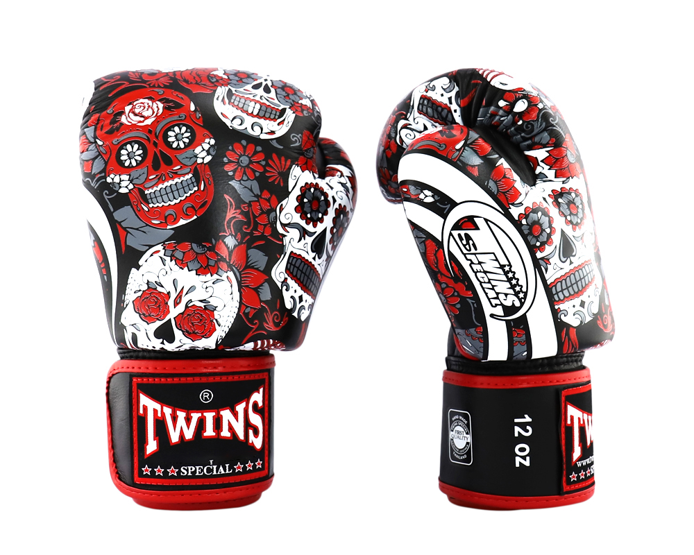 Skull store boxing gloves