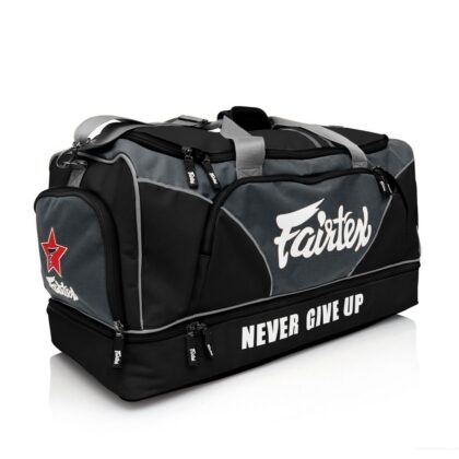 FAIRTEX GYM BAG with premium grade waterproof nylon BAG2 Gym New Color Grey/Black