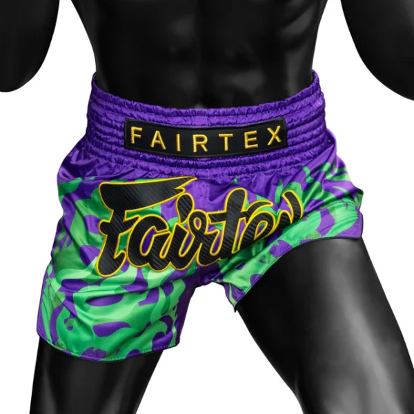 Fairtex Muay Thai Shorts - Jo Nattawut Limited Edition (Purple) - Image 5